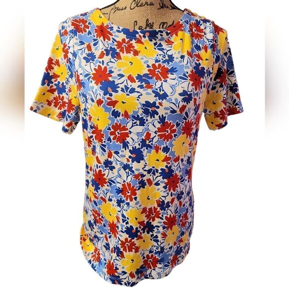 Charter Club Floral Blouse Size M - Picture 1 of 5
